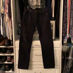Dark Blue AG Corduroy pants